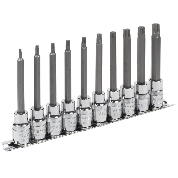 Premier TRX-Star* Socket Bit Set 3/8"Sq Drive 95mm 10pc