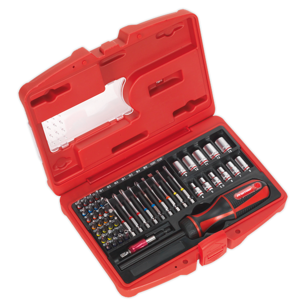 Premier Fine Tooth Ratchet Screwdriver & Accessory Set 51pc