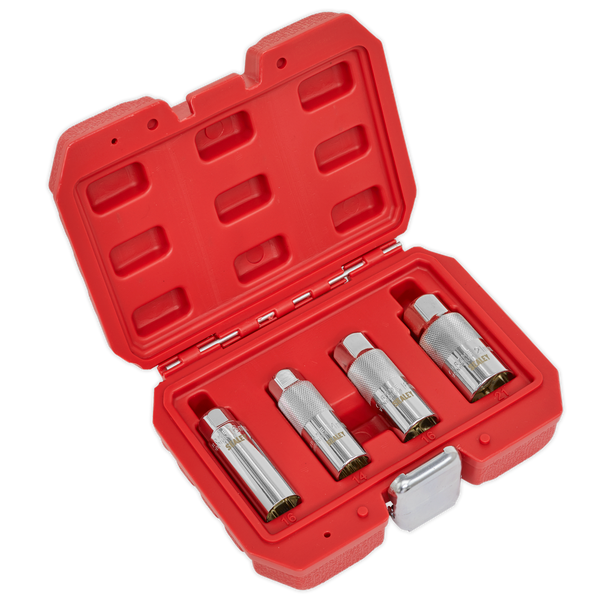 Magnetic Spark Plug Socket Set 3/8"Sq Drive 4pc