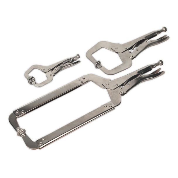 Premier Locking C-Clamp Set 3pc