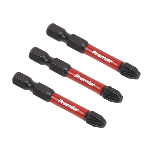 Premier Pozi Impact Power Tool Bits #3 x 50mm 3pc