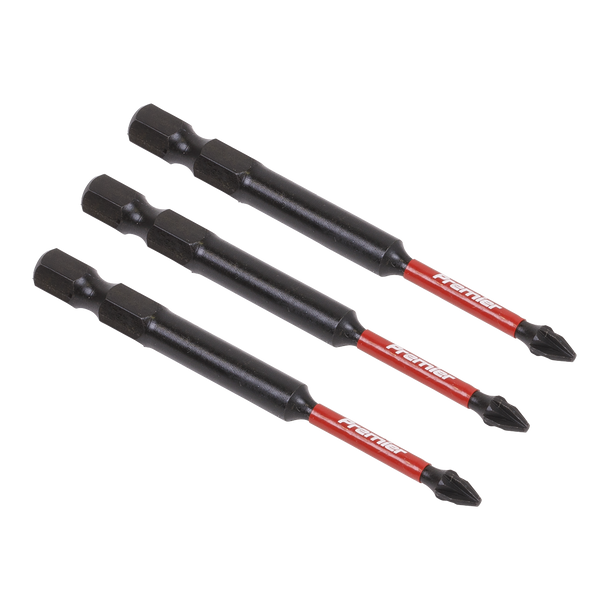 Premier Pozi Impact Power Tool Bits #1 x 75mm 3pc