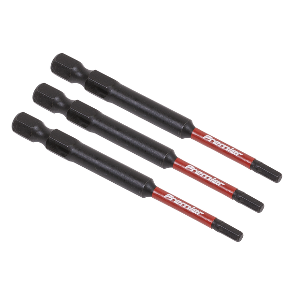 Premier Hex Impact Power Tool Bits 3 x 75mm 3pc