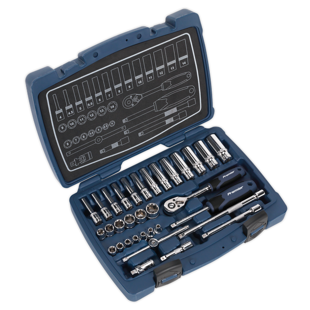 Premier Socket Set 1/4"Sq Drive 33pc