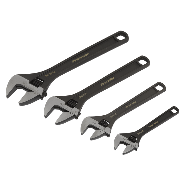 Premier Adjustable Wrench Set 4pc