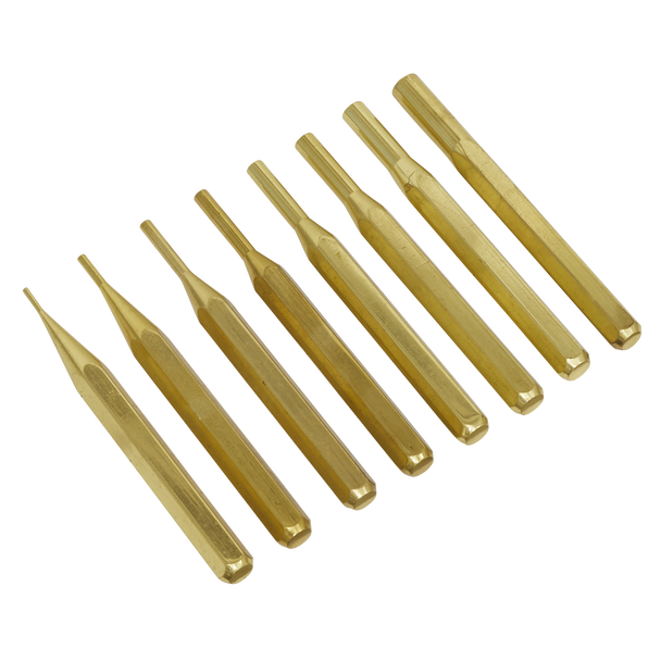 Brass Pin Punch Set 8pc