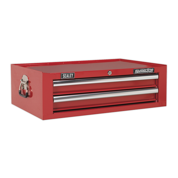 Superline PRO® Mid-Box Tool Chest 2 Drawer - Red