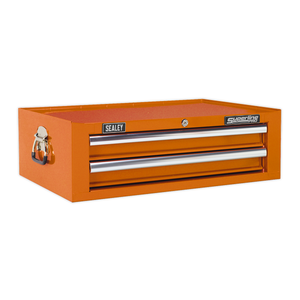 Superline PRO® Mid-Box Tool Chest 2 Drawer - Orange