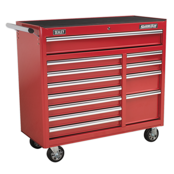 Superline PRO® Heavy-Duty Rollcab 12 Drawer - Red