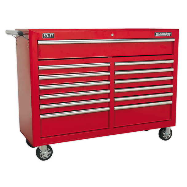 Superline PRO® Rollcab 13 Drawer - Red