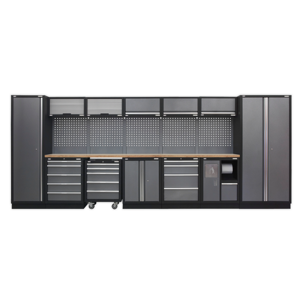 Superline PRO® Storage System with Wood Worktop 4.92m