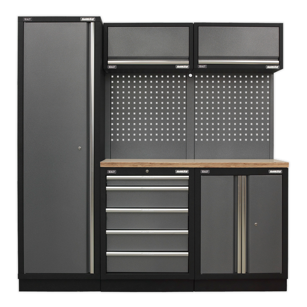 Superline PRO® Storage System with Wood Worktop 1.96m
