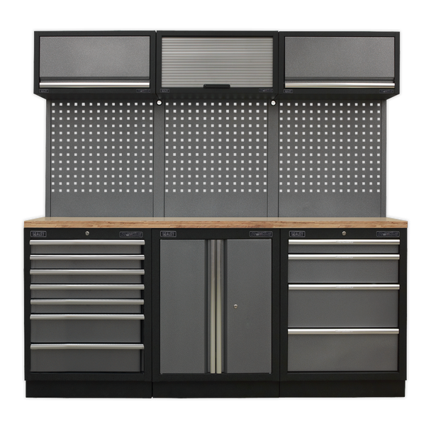 Superline PRO® Storage System with Wood Worktop 2.04m