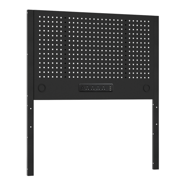 Superline PRO® Modular Pegboard Back Panel with Power Bar 1240mm