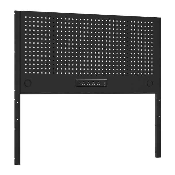 Superline PRO® Modular Pegboard Back Panel with Power Bar 1500mm
