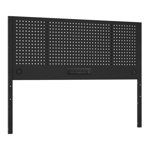 Superline PRO® Modular Pegboard Back Panel with Power Bar 1800mm