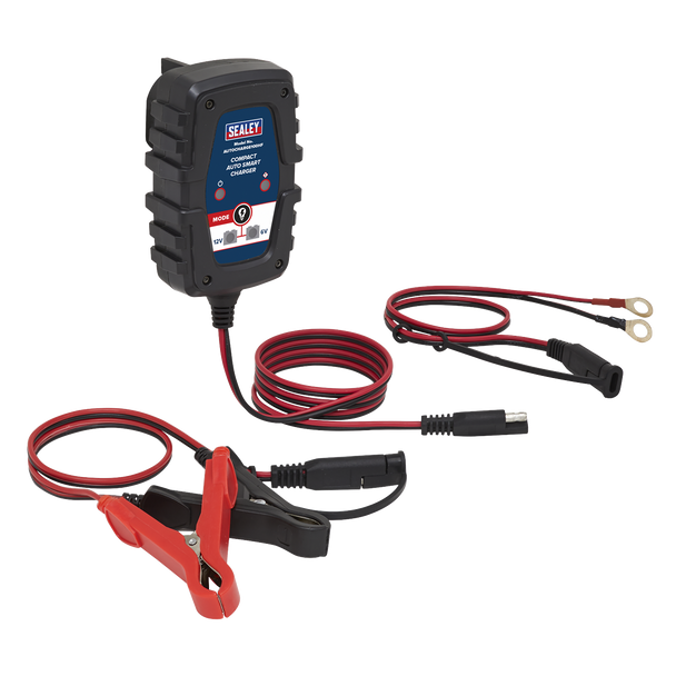 Sealey AUTOCHARGE100HF compact smart trickle charger and maintainer 1A 6/12V