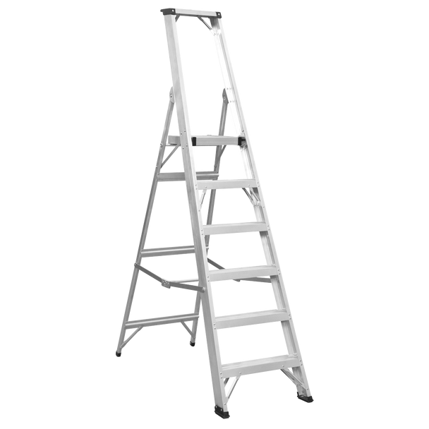 Industrial Step Ladder 6-Tread Aluminium - EN 131