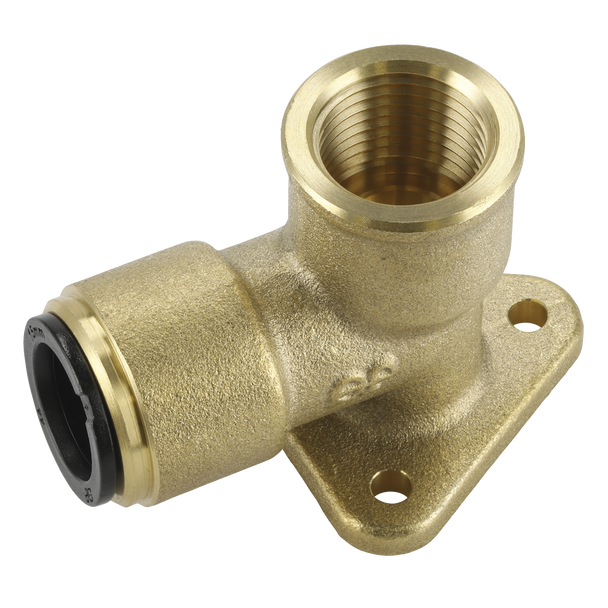 John Guest® Brass Wingback Elbow 15mm x 1/2"BSP