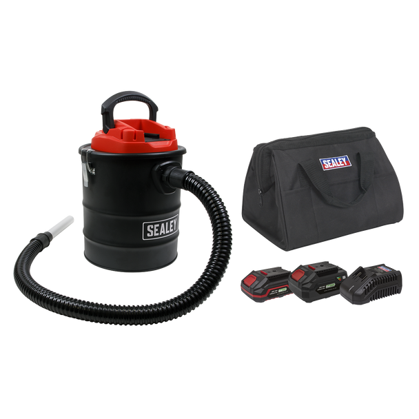 SV20 Series 15L Cordless Handheld Ash Vacuum Cleaner Kit 20V Kit - 2 Batteries