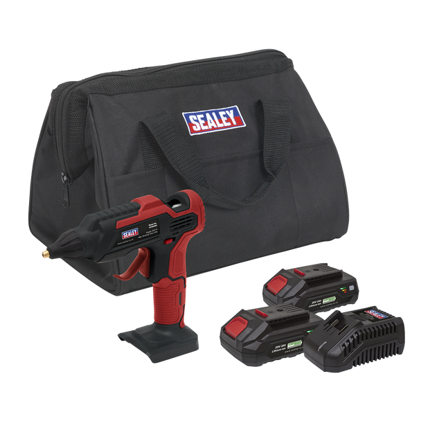 SV20 Series Cordless Glue Gun Kit 20V 2Ah - 2 Batteries