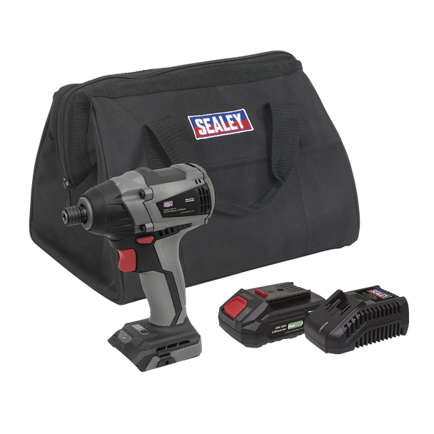 Premier SV20 Series 1/4"Hex Brushless Cordless Impact Driver Kit 20V 2Ah