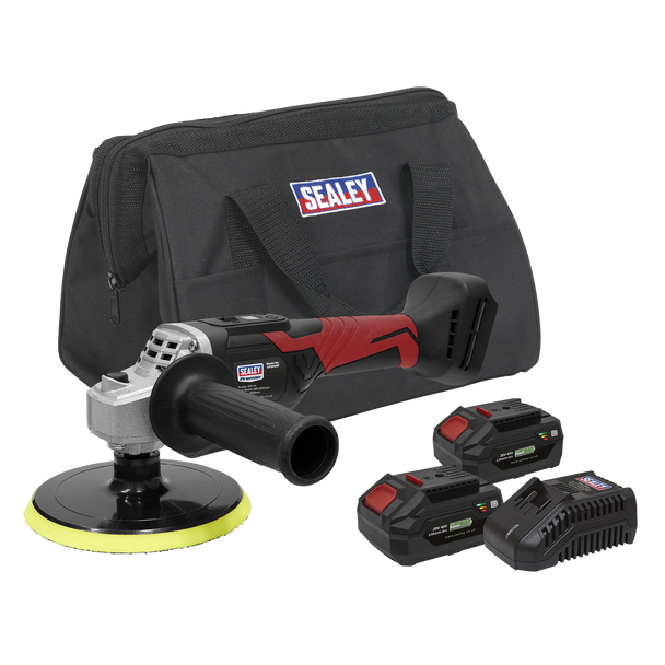 Premier SV20 Series 150mm Cordless Rotary Polisher 20V 4Ah - 2 Batteries