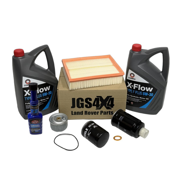 Discovery 2 Td5 engine service kit with MAHLE filters, Comma 5W30 oil and STP diesel treatment