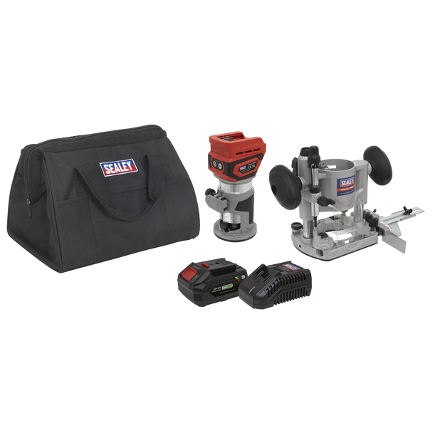 SV20 Series Cordless Trimming Router Kit 20V 4Ah