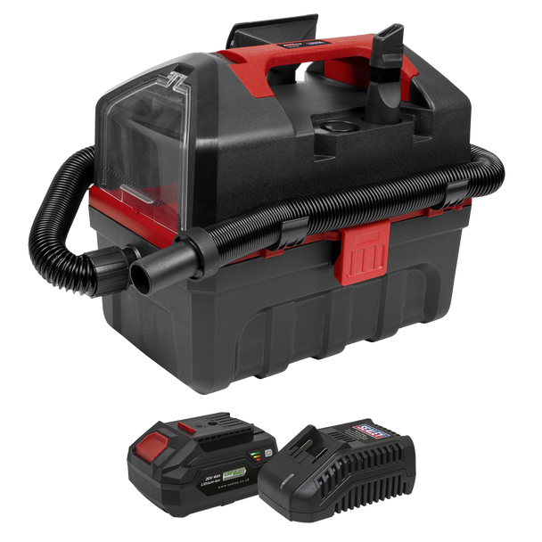 SV20 Series 10L Cordless Wet & Dry Vacuum Kit 20V 4Ah