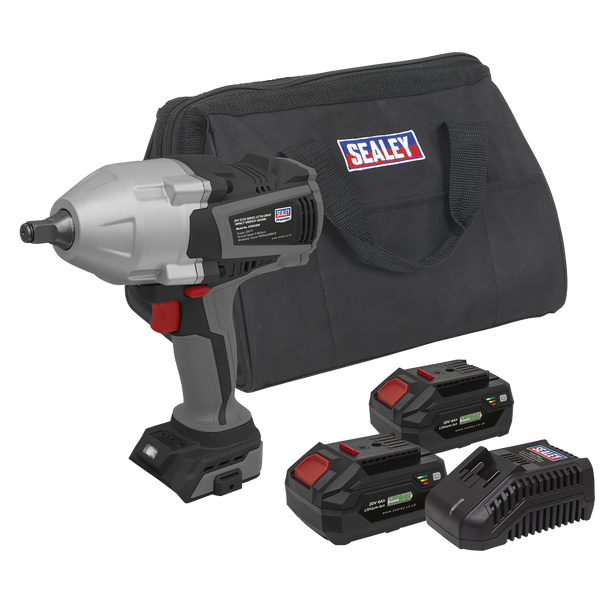 Premier SV20 Series Brushless Cordless Impact Wrench Kit 20V 4Ah - 2 Batteries