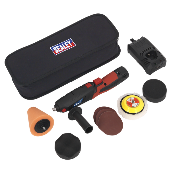 Cordless Mini Sander/Polisher Kit 75mm 12V