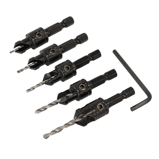 Countersink Drill Bit Set 5pc