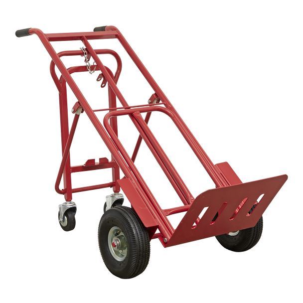 3-in-1 Sack Truck with Pneumatic Tyres 250kg Capacity