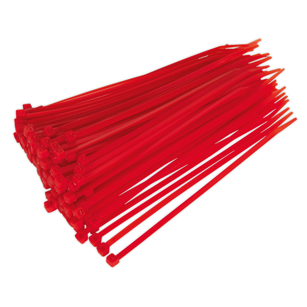 Cable Tie 200 x 4.4mm, Red - Pack of 100