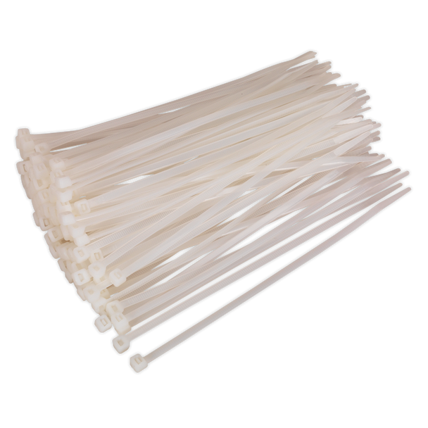 Cable Tie 200 x 4.8mm, White - Pack of 100