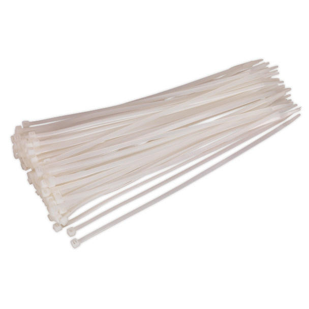 Cable Tie 300 x 4.8mm, White - Pack of 100