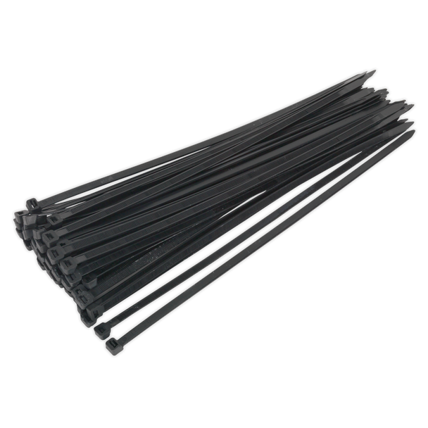 Cable Tie 350 x 7.6mm, Black - Pack of 50