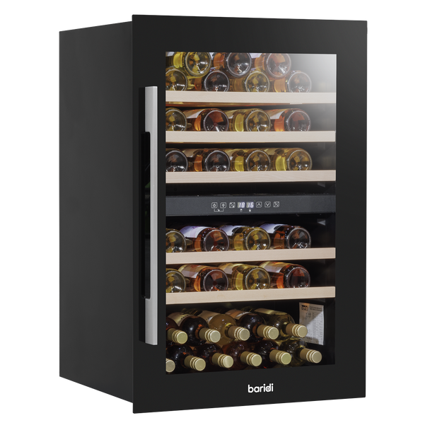 Baridi 57 Bottle Dual Zone Wine Fridge & Cooler 60cm