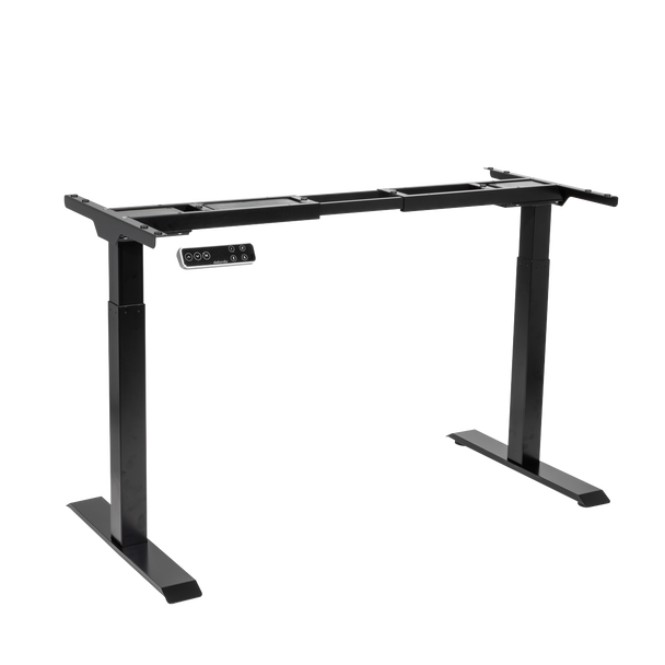 Dellonda Dual Motor Ultra-Quiet Desk Frame with Digital Controls 100kg Capacity - Black