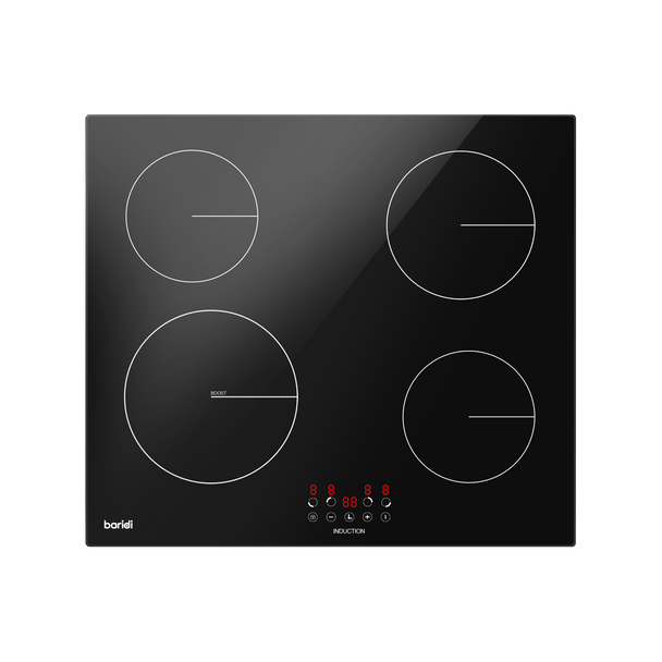 Baridi Integrated Induction Hob with 4 Cooking Zones 60cm 6800W Output