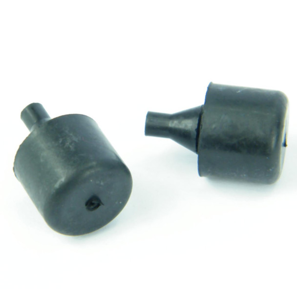 Direct Replacement Rubber Door Bump Stop x2 for Freelander 2, black rubber bumper stops for car doors.