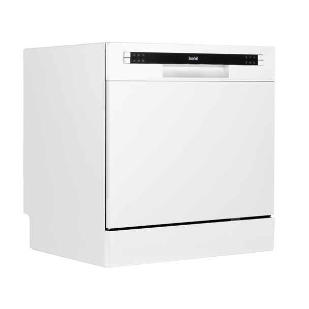 Baridi Tabletop Dishwasher 8 Place Settings 8L Capacity - White