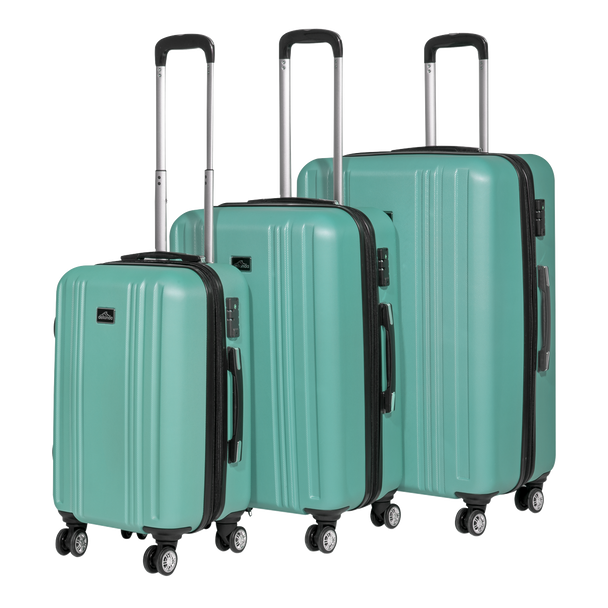 Dellonda Lightweight ABS Luggage Set with TSA Lock - Teal