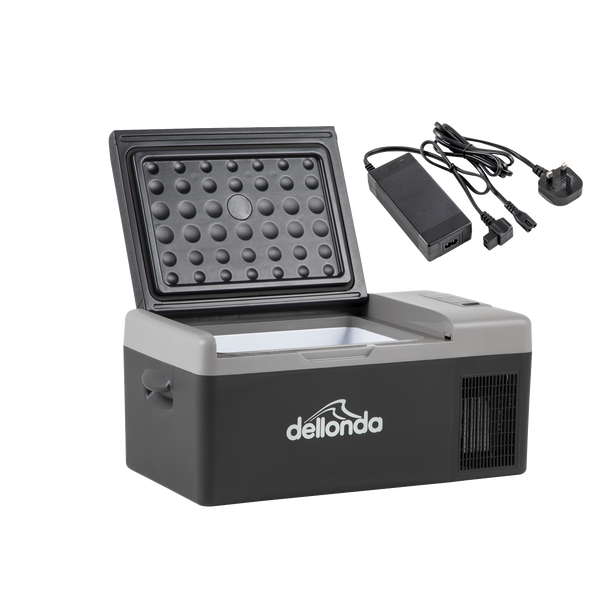 Dellonda Portable Fridge Freezer/Cool Box with LED Display & AC/DC 230V Adaptor 15L