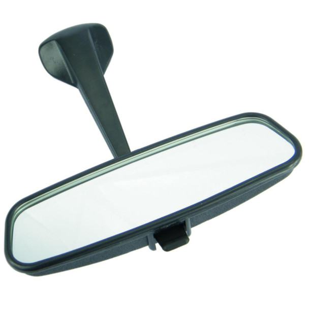 Direct Replacement Interior Rear View Mirror with Manual Dipping for Defender, black interior rearview mirror with manual dipping feature.
