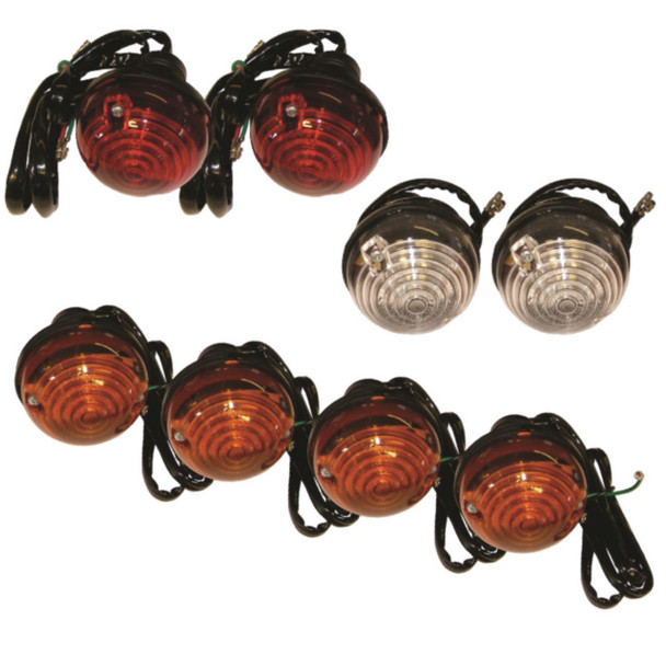 Britpart Light Lamp Kit 73mm Round, set of red and clear round indicator lights for Defender and Series vehicles. Britpart Light Lamp Kit 73mm Round, set of red and clear round indicator lights for Defender and Series vehicles.