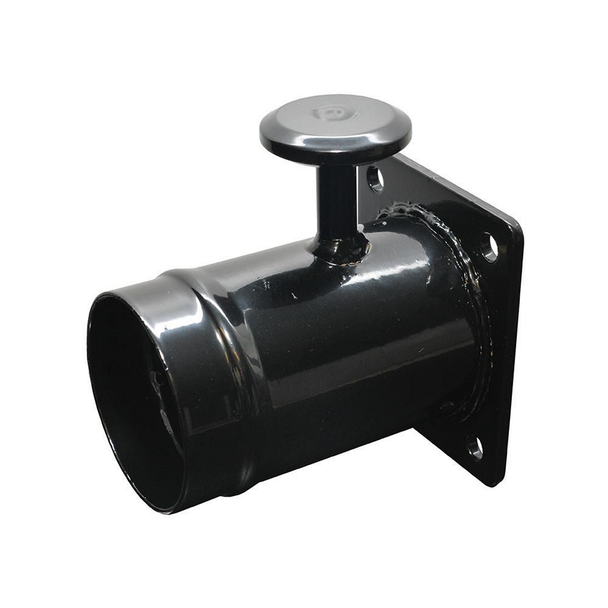 Britpart Rover 75 2.0TD Turbo Diesel EGR Removal Delete Kit, black metal engine component with cylindrical shape and mounting flange.