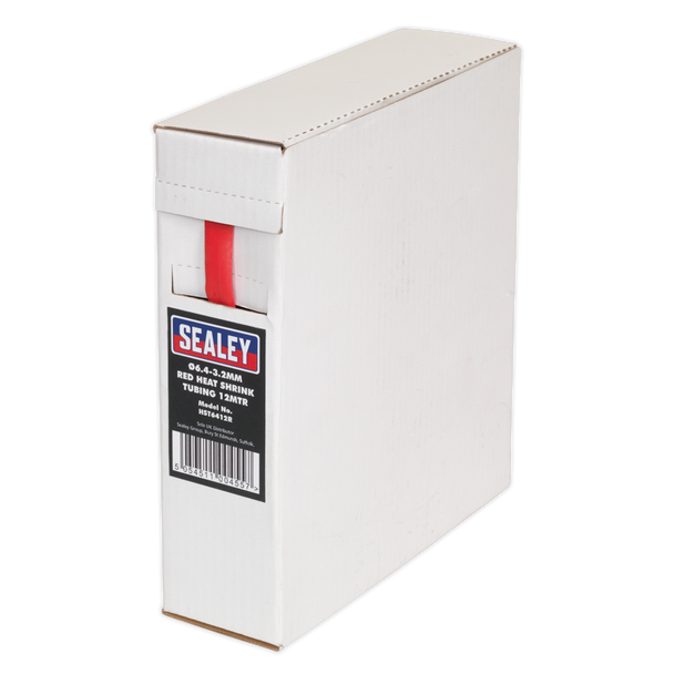 Heat Shrink Tubing 6.4-3.2mm 12m - Red