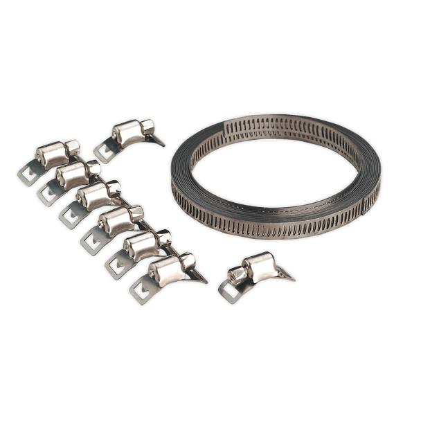 Self-Build Hose Clip Set 8mm Band Width
